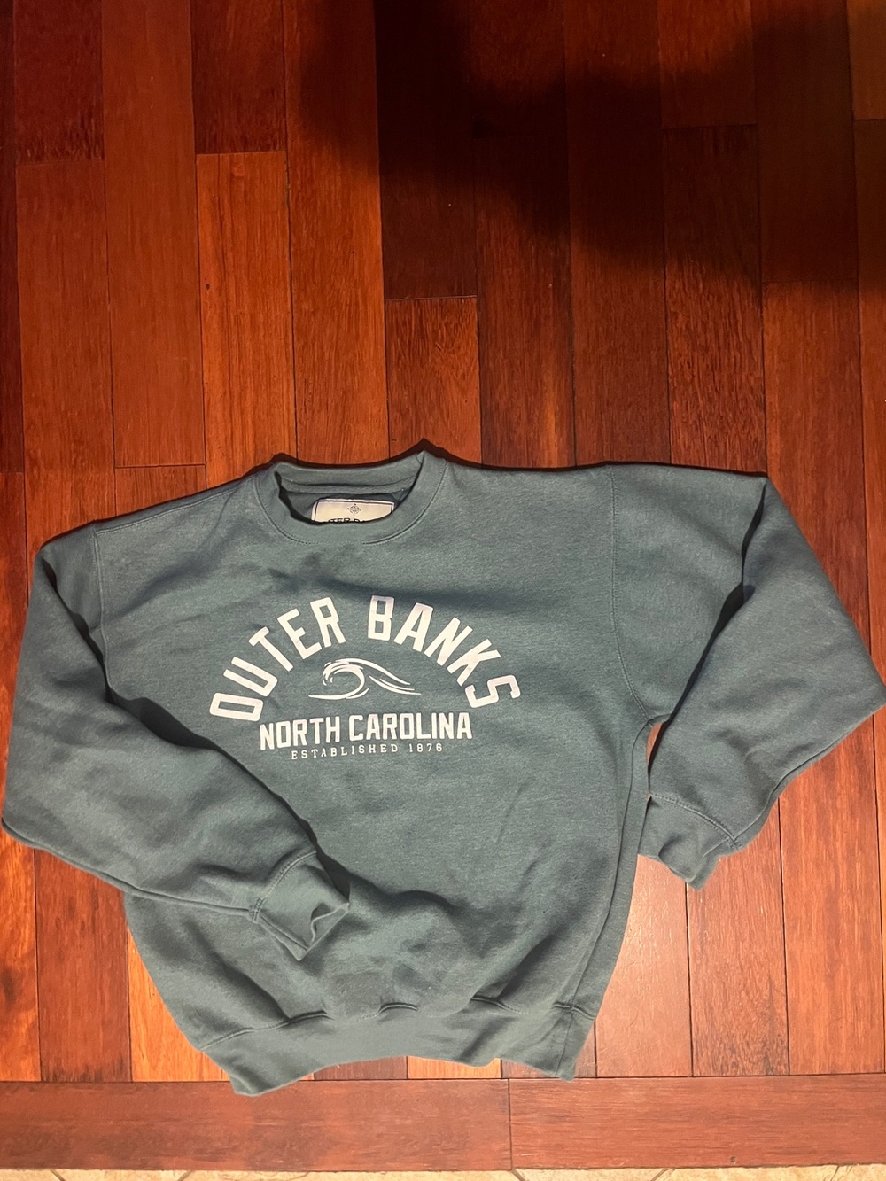 Outer Banks North Carolina Seafoam Green Crewneck Sweatshirt